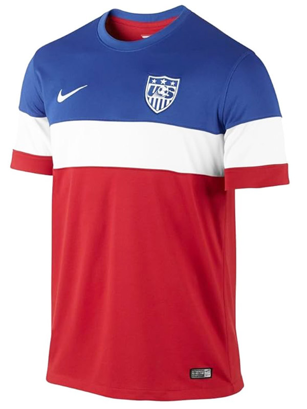 USA maillot rétro extérieur vintage deuxième uniforme de football kit de football pour hommes haut chemise 2014